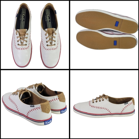 Keds Shoes Rare Keds Mlb Pennant Leather Sneakers Size 95 Color